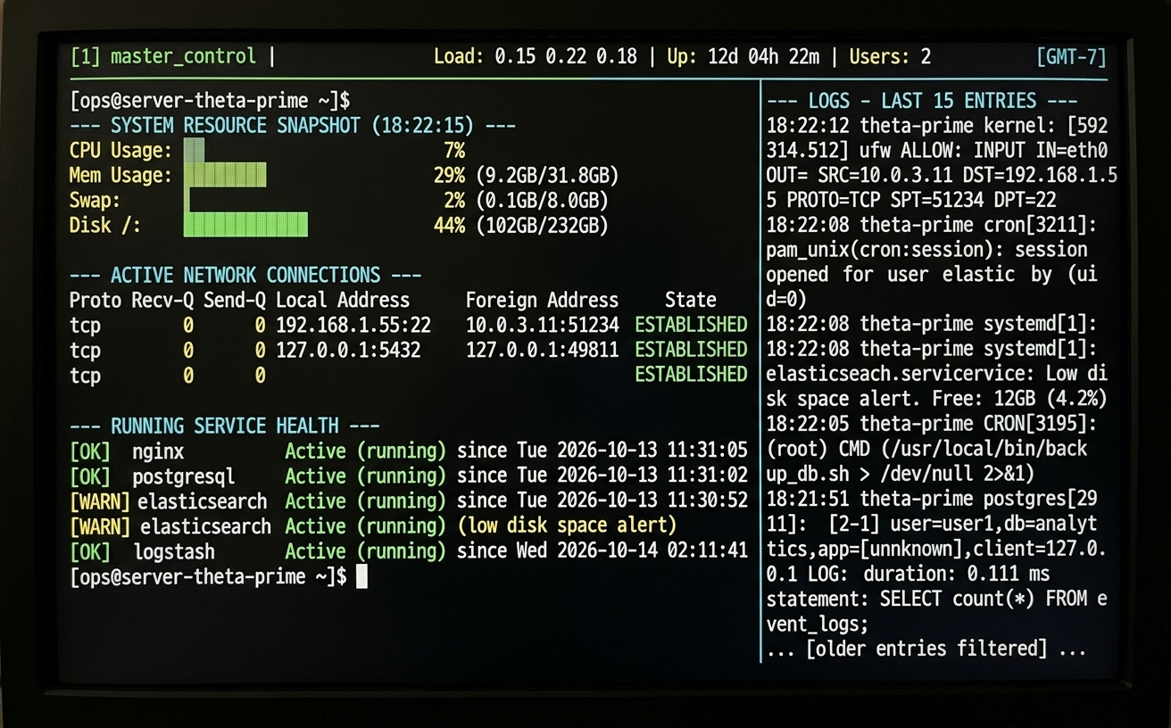 Managed VPS fleet dashboard
